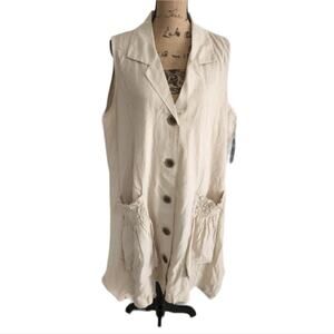 Jones new York linen boho cottagecore kimono dress plus size 3X NEW!!!
